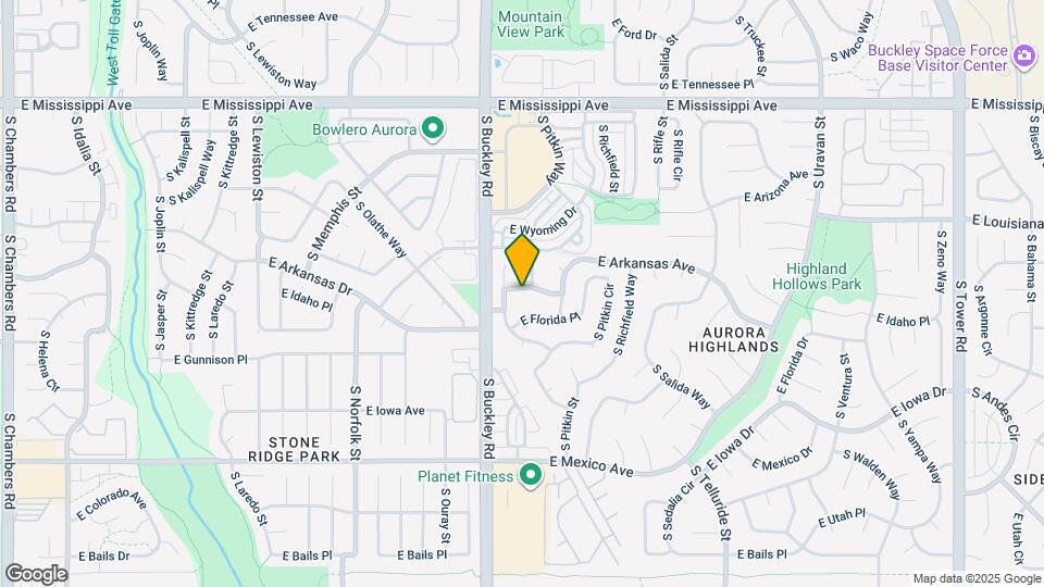17032 E Arkansas Dr Map and Location Details