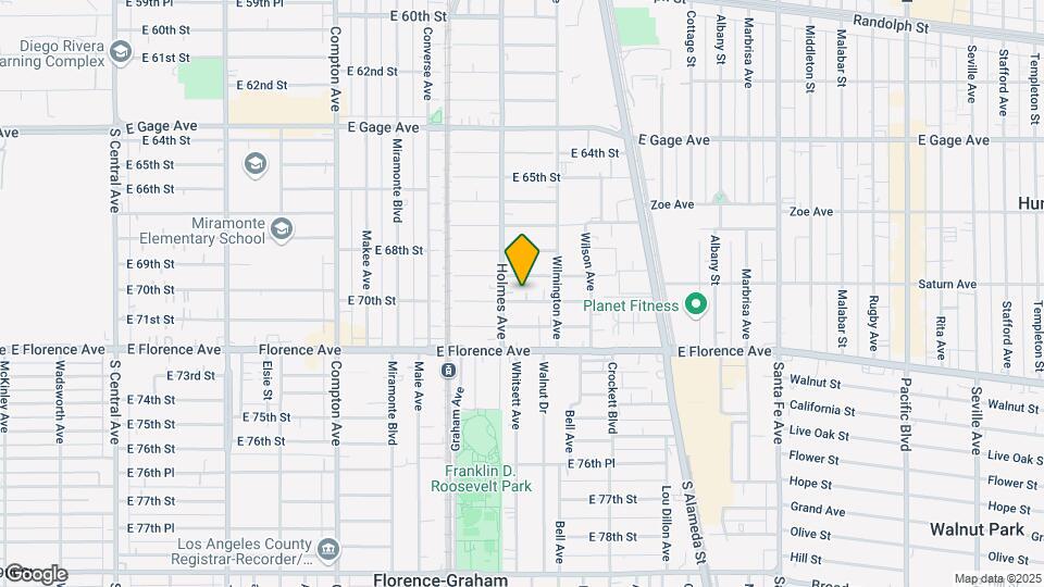 1817 E 70th St Mapa y Detalles de la Ubicación