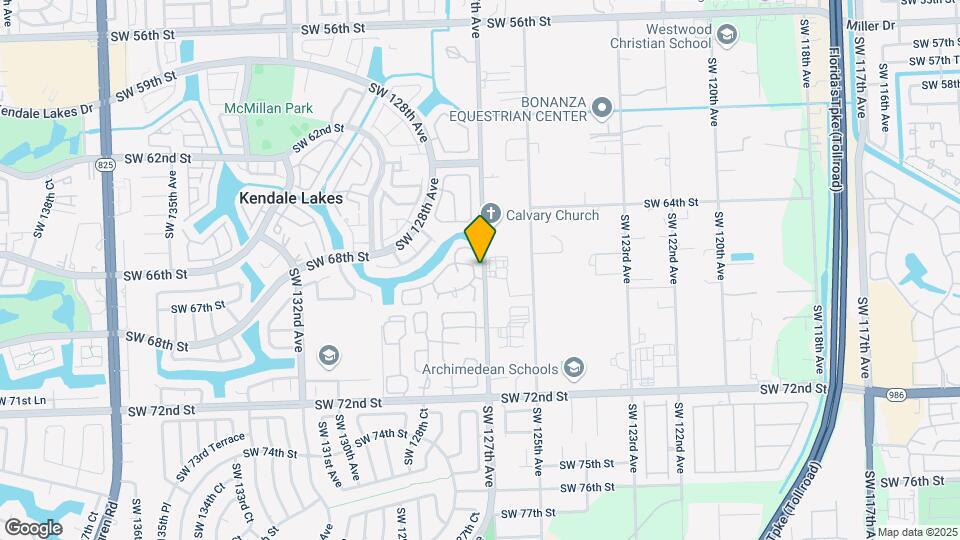 6611 SW 127th Ct Map and Location Details