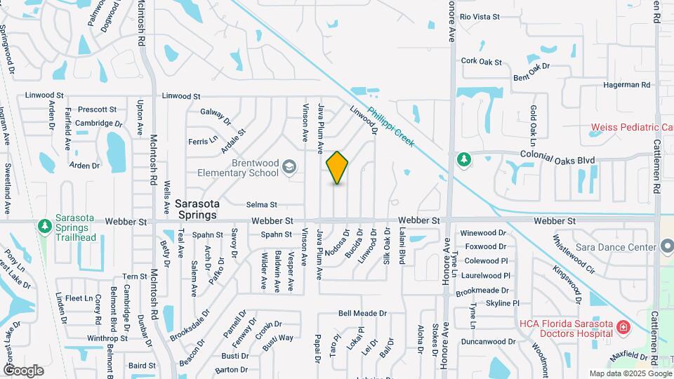 2543 Golden Poinciana Pl Map and Location Details