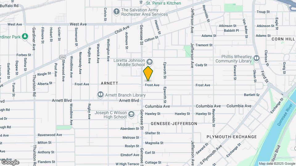 590 Frost Ave Map and Location Details
