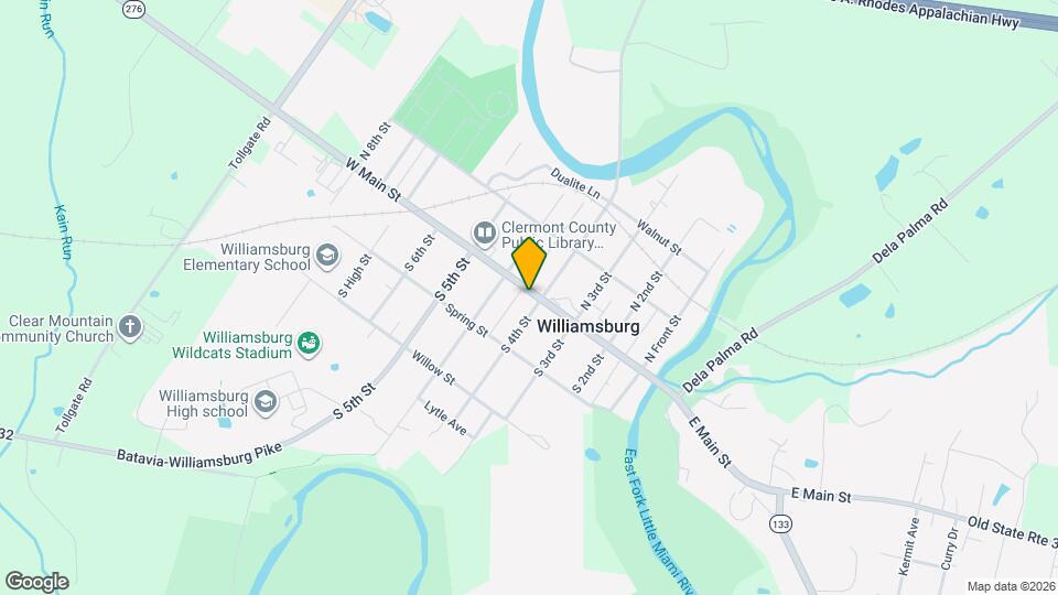 421 W Main St Map and Location Details