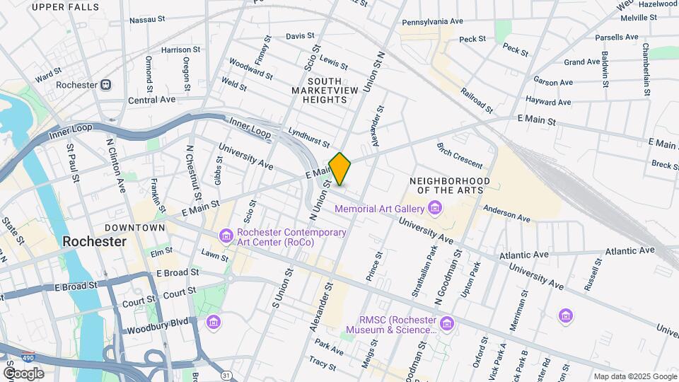 328 University Ave Mapa y Detalles de la Ubicación