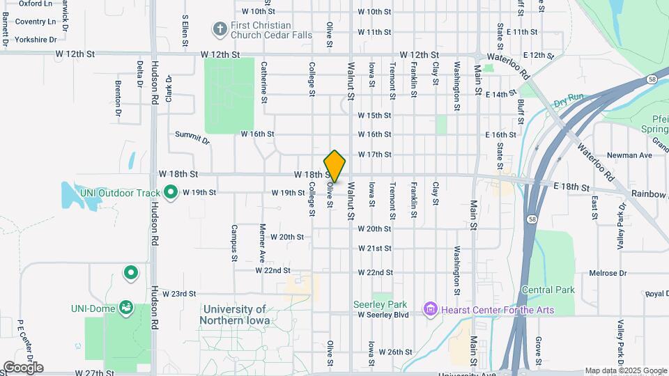 1818 Olive St Map and Location Details