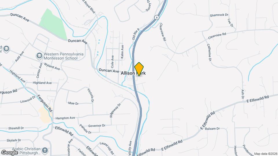 3910 William Flinn Hwy, Unit Unit #2 Map and Location Details