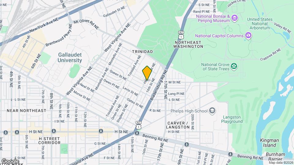 1613 Holbrook St NE Mapa y Detalles de la Ubicación