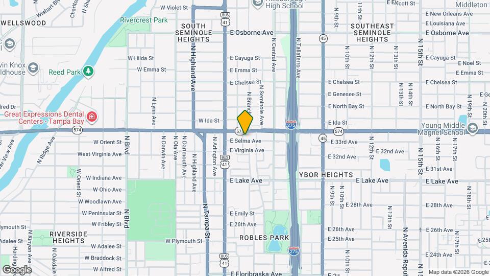 302 E Selma Ave Map and Location Details