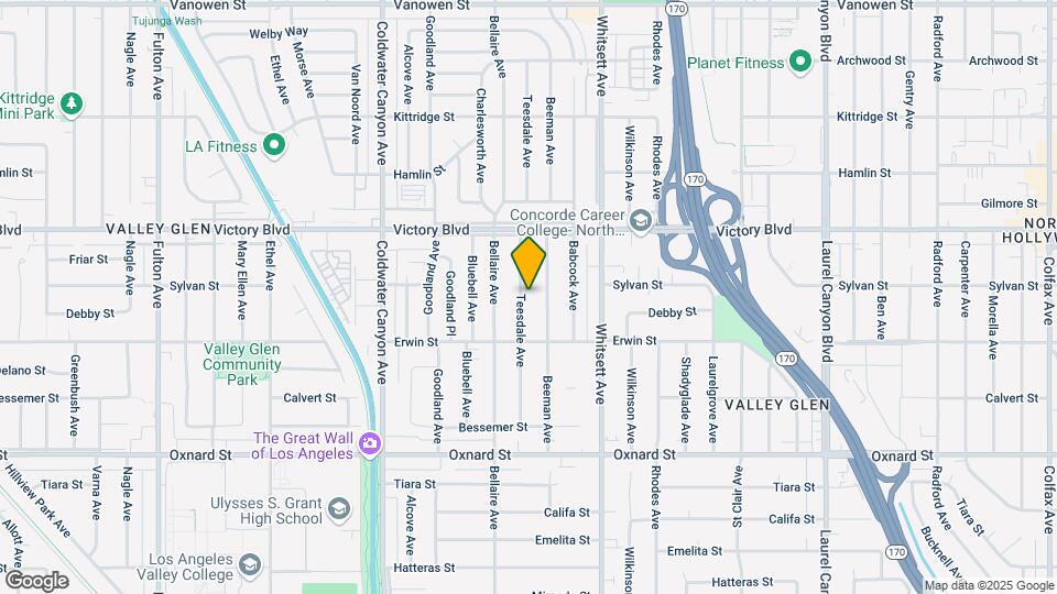 6248 Teesdale Ave, Unit Guest House Map and Location Details