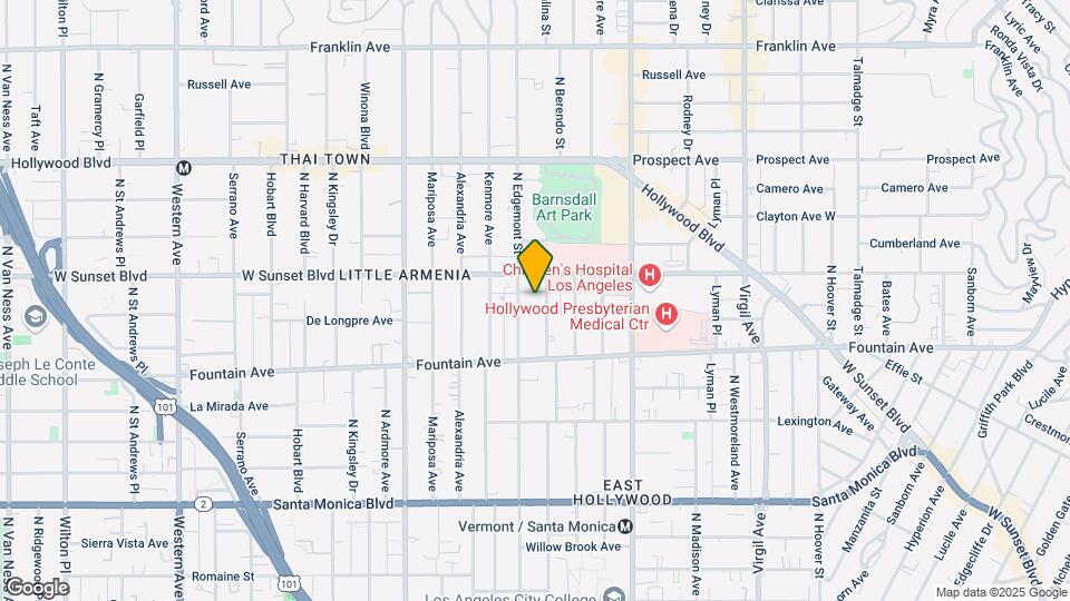 1421 N Catalina St Map and Location Details
