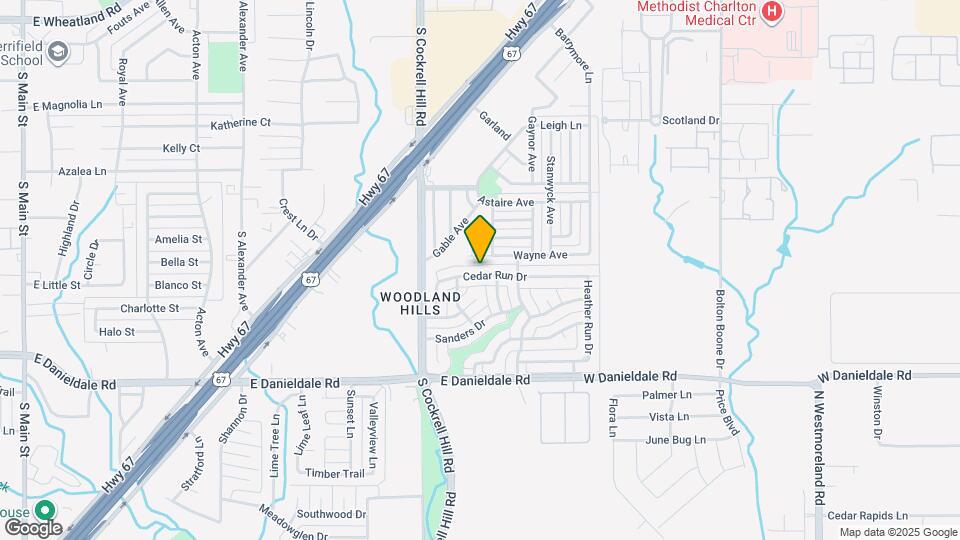 1019 Cedar Run Dr Map and Location Details