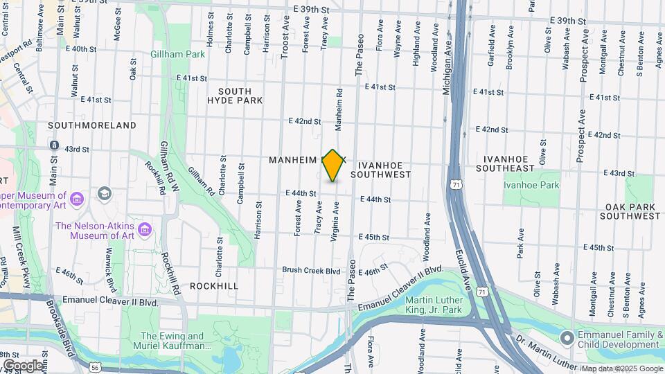 4334 Virginia Ave Map and Location Details