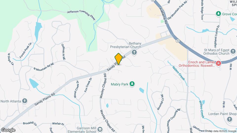 4590 Sandy Plains Rd Map and Location Details