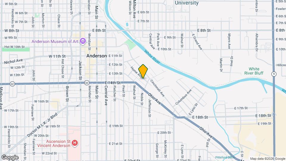 1411 Home Ave Map and Location Details