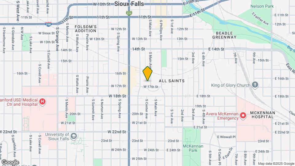 831 S Main Ave Map and Location Details