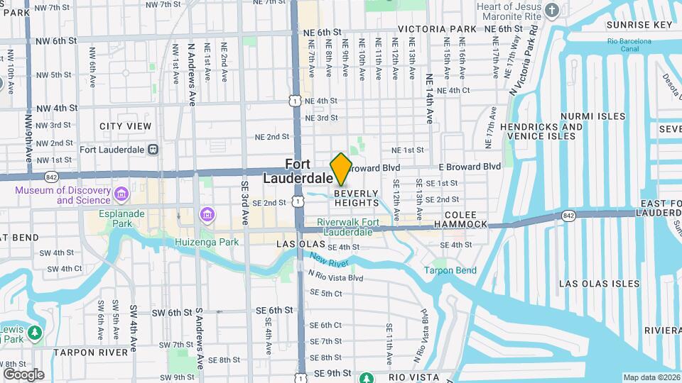 821 SE 2nd St Mapa y Detalles de la Ubicación