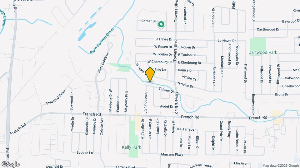 172 S Seine Dr, Unit 1 Map and Location Details