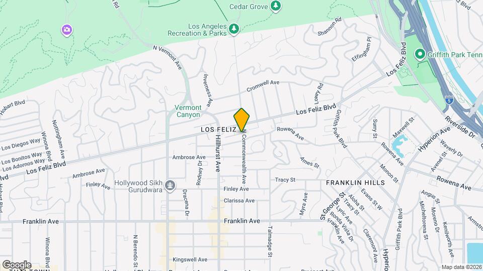 2143 N Commonwealth Ave Mapa y Detalles de la Ubicación