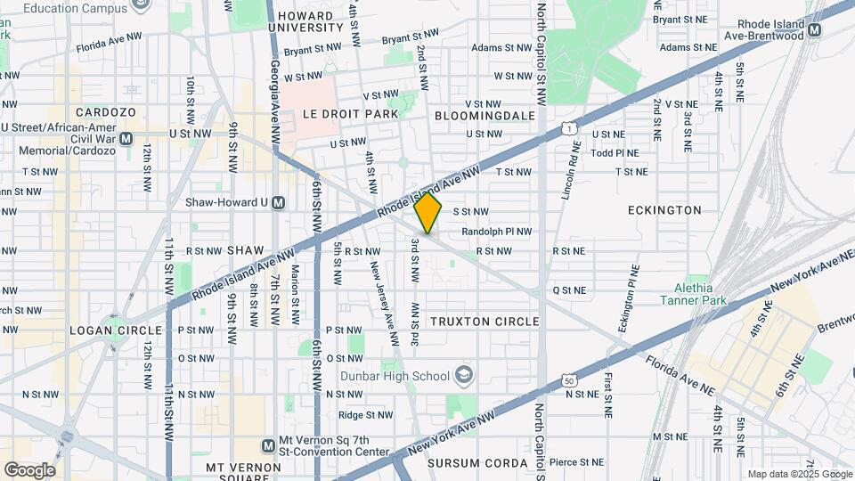 222 Florida Ave NW Map and Location Details