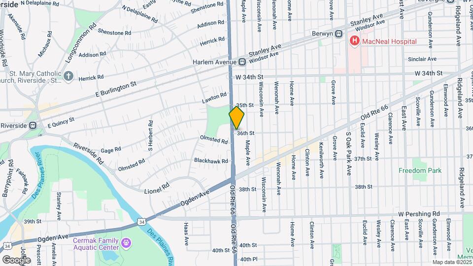 7121 36th St Map and Location Details