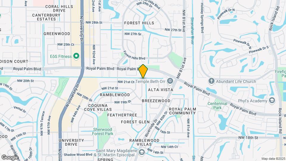 8651 NW 21st Ct Map and Location Details