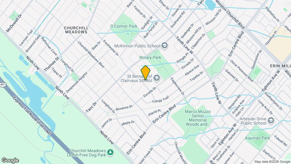 2 BED - 1 BATH - MISSISSAUGA - BASEMENT Map and Location Details