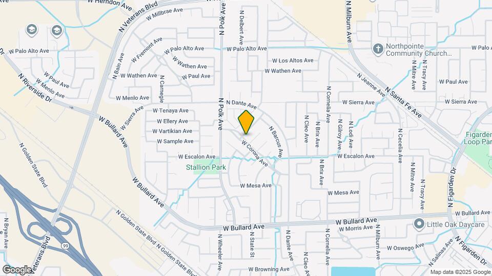 6348 N Genoa Ave Map and Location Details