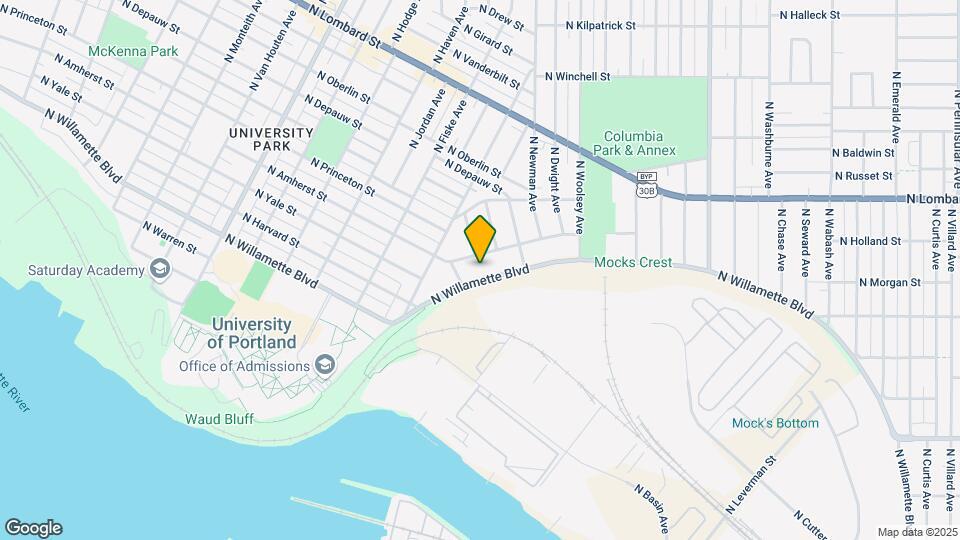 4715 N Willamette Blvd Map and Location Details