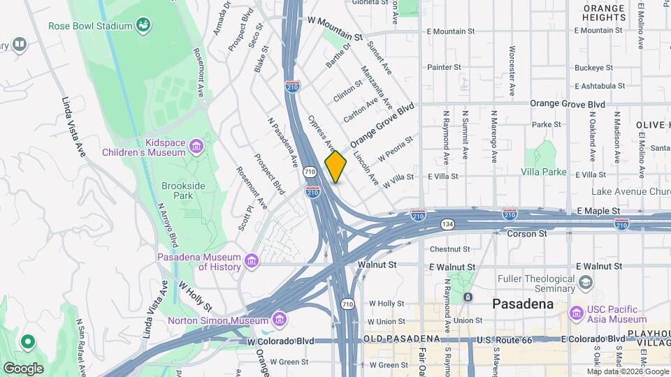 525 Orange Grove Pl Map and Location Details