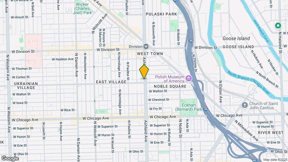 1602-1604 W Augusta Blvd Map and Location Details