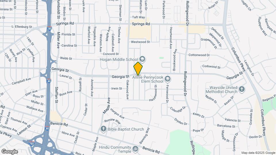 791 Rosewood Ave Map and Location Details