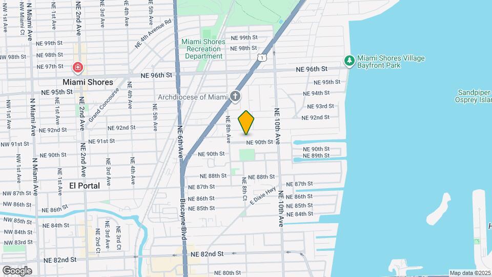 863 NE 90th St Map and Location Details