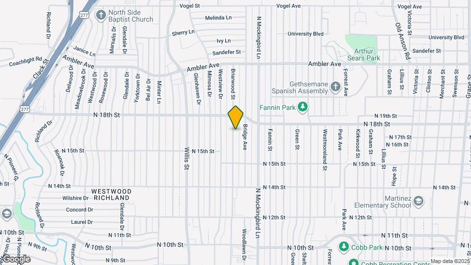 1709 Briarwood St Map and Location Details