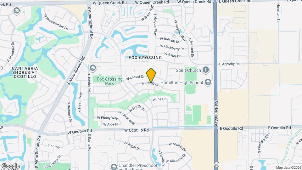 483 W Carob Dr Map and Location Details