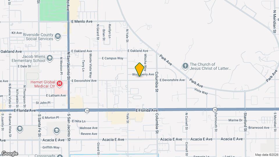 2252 E Devonshire Ave, Unit A Map and Location Details