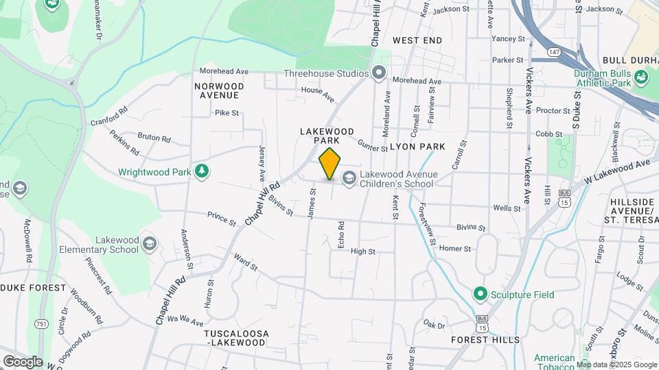 1717 W Lakewood Ave Map and Location Details