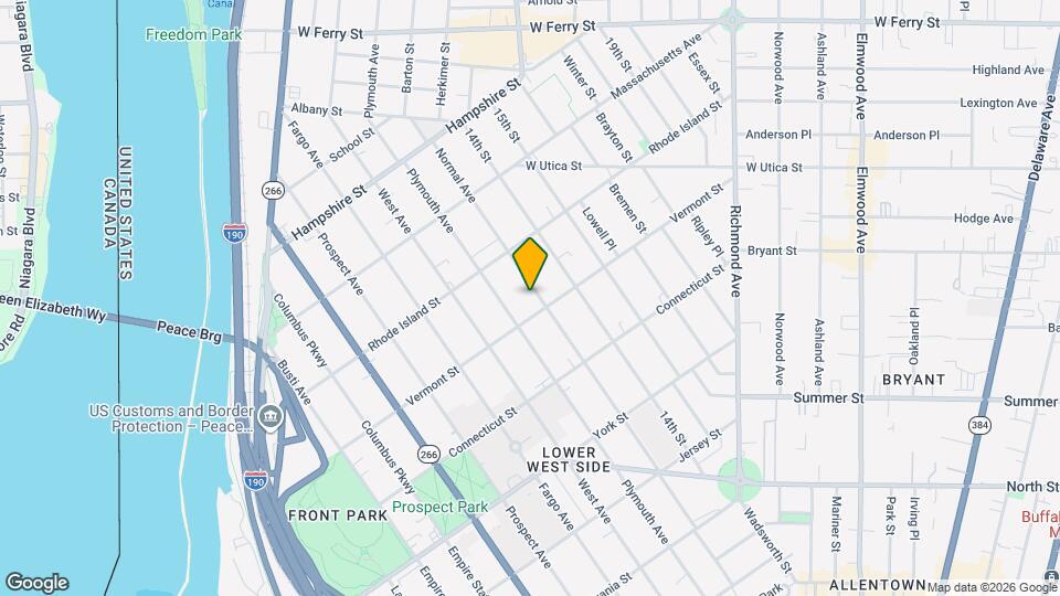 286 Normal Ave Map and Location Details