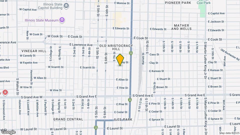 1021 S 8th St Map and Location Details