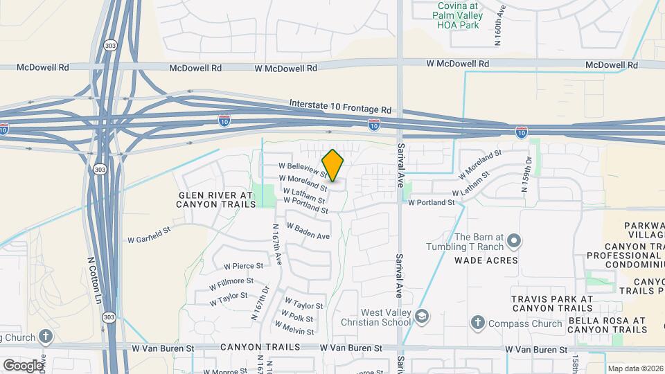 16536 W Moreland St Mapa y Detalles de la Ubicación