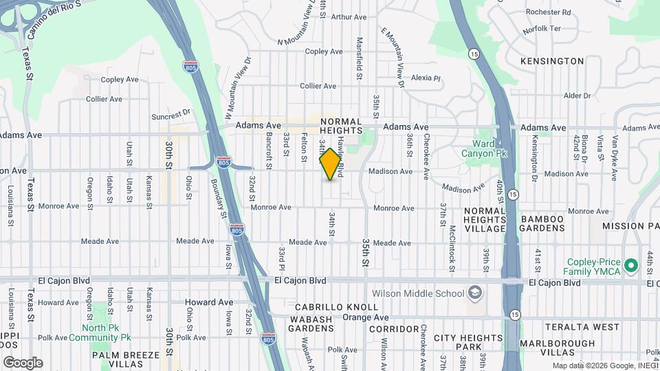4559 34th St Map and Location Details