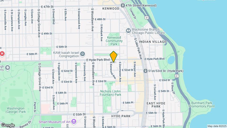 5117 S Kenwood Ave Map and Location Details