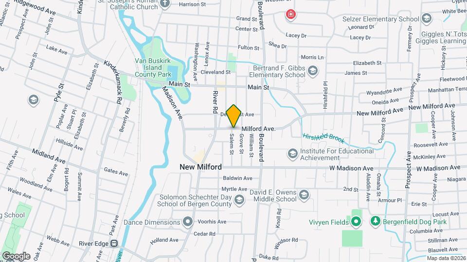 230 Milford Ave. Map and Location Details