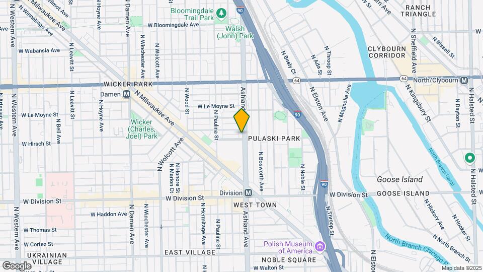 1404 N Ashland Ave Map and Location Details