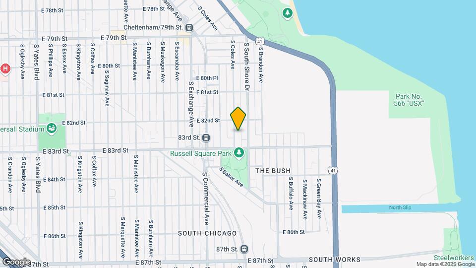 8231 S Coles Ave Map and Location Details