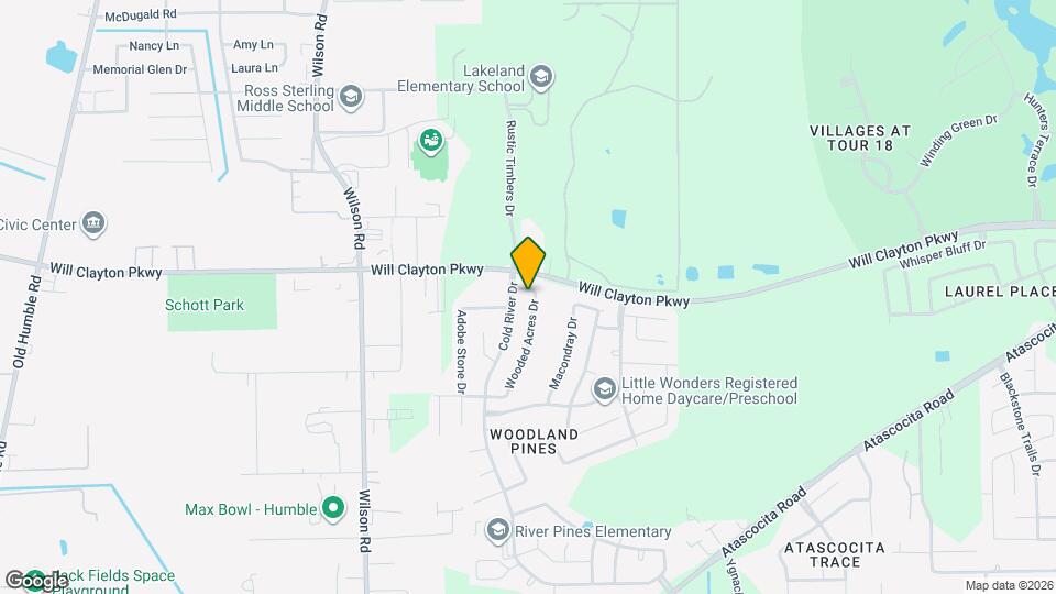 1614 Wooded Acres Dr Map and Location Details