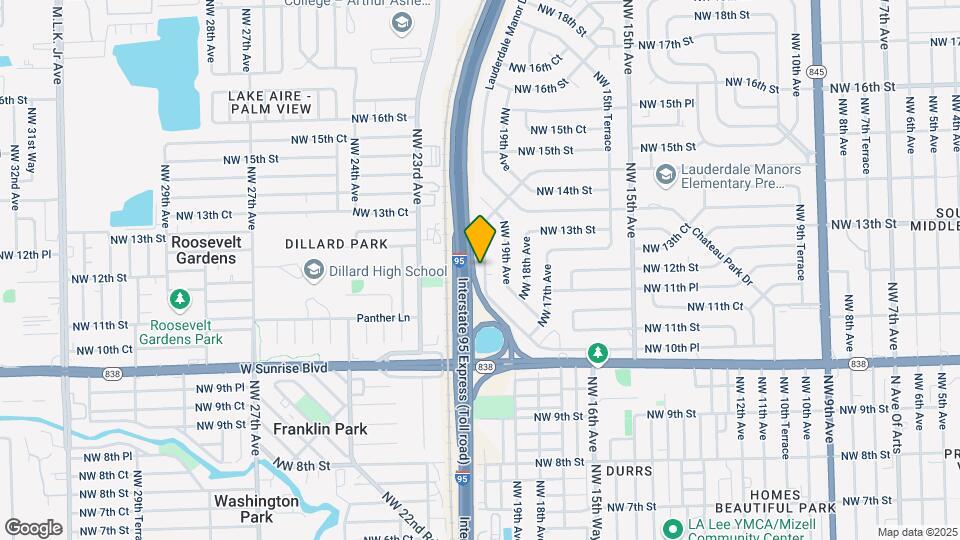 1710 Lauderdale Manor Dr Map and Location Details