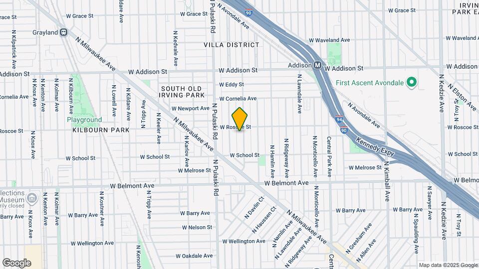 3346 N Springfield Ave, Unit 3 Map and Location Details