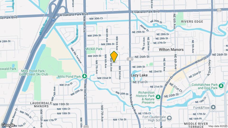 425 NW 24th St Map and Location Details
