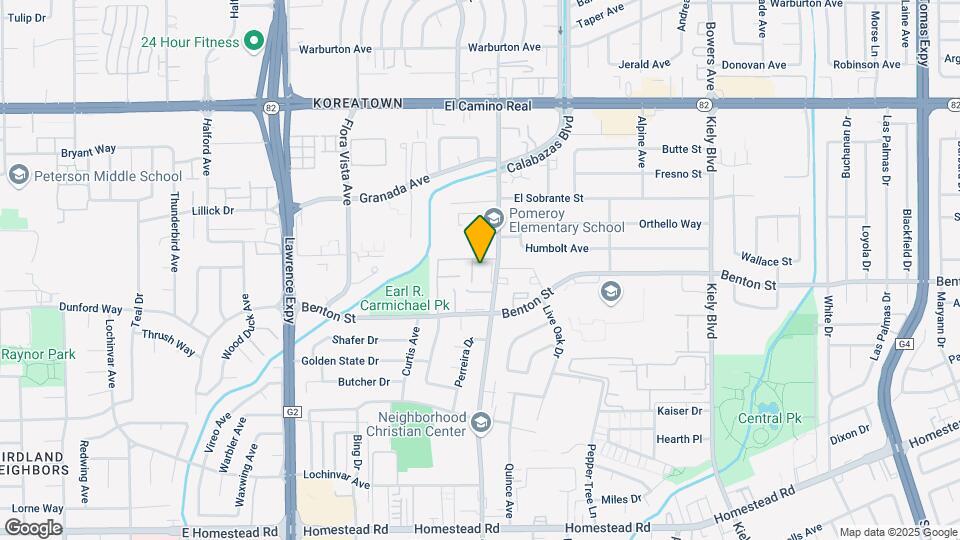 1096 Pomeroy Ave Map and Location Details