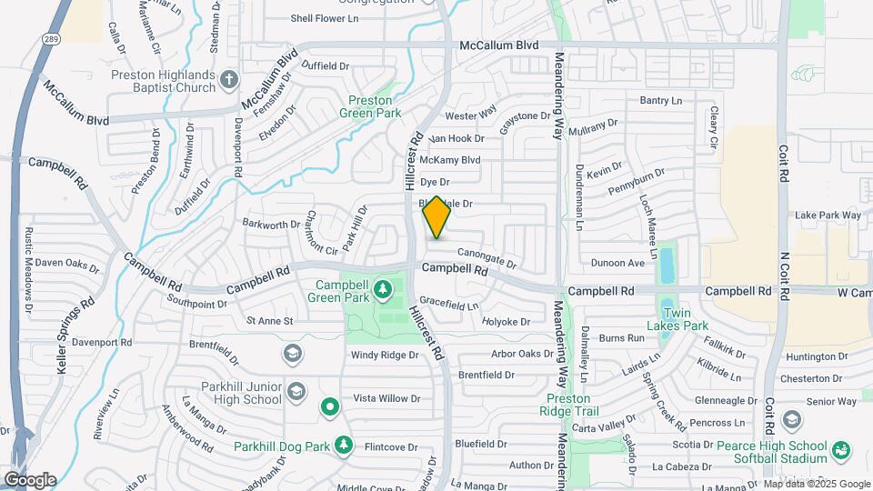 7109 Canongate Dr Map and Location Details