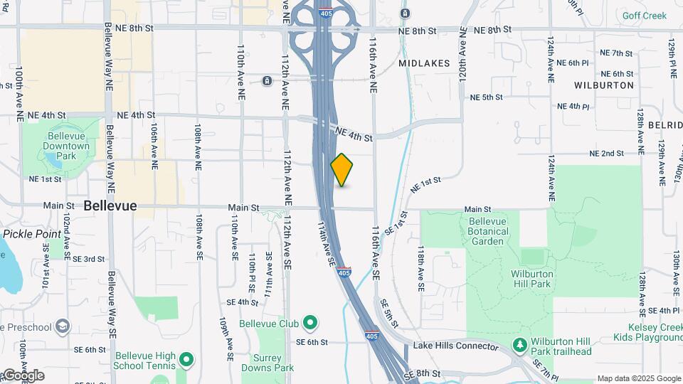Furnished Studio-Seattle - Bellevue - Down Map and Location Details